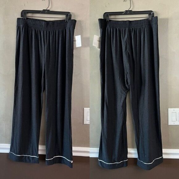 Anthropologie Beyond Yoga Wind Down Pajama Pants Black XL NWT - Picture 4 of 4